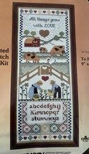 NIP Country Collection Counted Cross Stitch All Things Grow with Love 80s