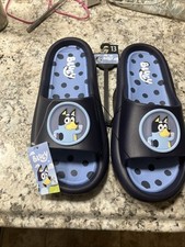 New Men  s Bluey Slides/Sandals Size 113 Bandit