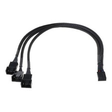 4pin to 3x4pin Fan Cable for Computer Cooling Fan Adapter Cord 1 to 3 Extension