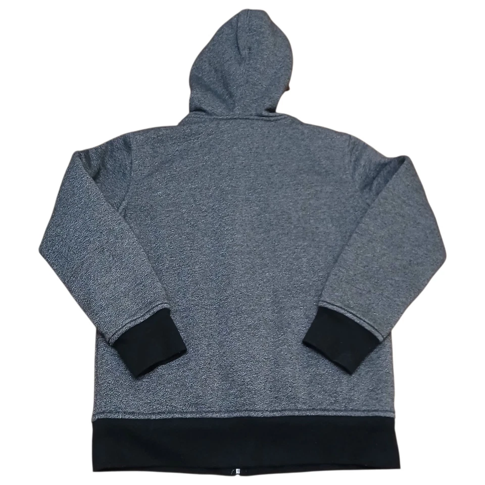 Tony Hawk мальчиков размер маленький куртка серый черный флис с подкладкой полный молнии капюшон карманы - Изображение 2 из 4