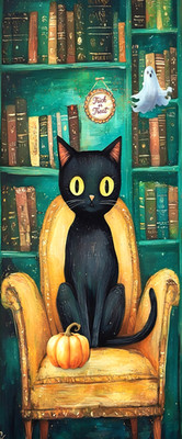 Cute Cat Bookmark - Fall Halloween Themed,  Unique  Gift For Readers Women Girls