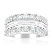 Cavill Silberring Damen 0,92Ct Amblygonit Rund 925 Sterling Rhodiniert