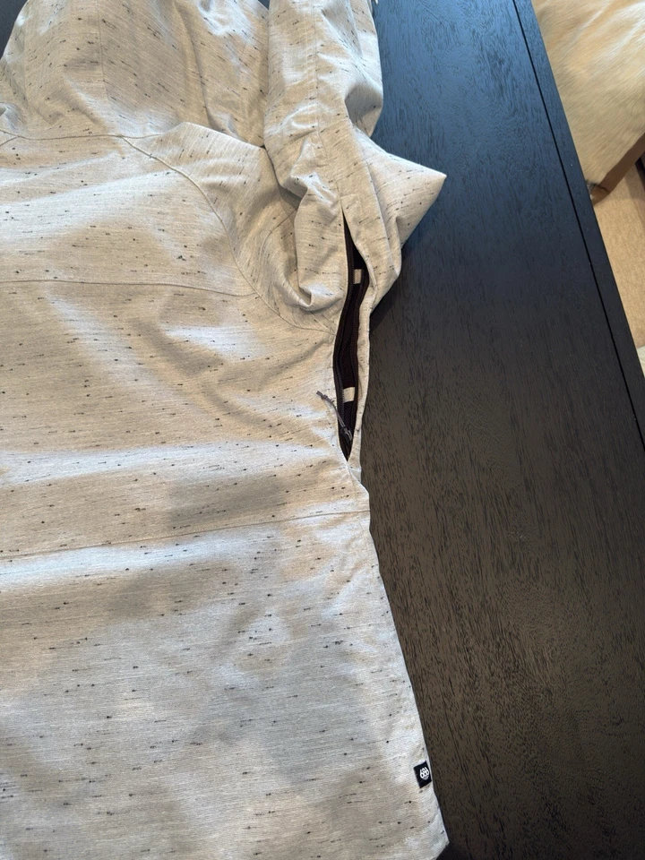 Chaqueta de Snowboard/Mujer 686 Infidry Athena/Blanco Color Slub/Talla Mediana Foto 4 de 4