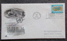 NATIONS UNIES lettre FDC 1er jour en 1966 lot NS68