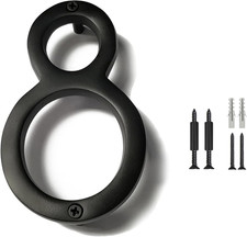 Floating House Numbers, 6 inch Aluminum Black House Numbers for Outside - Number