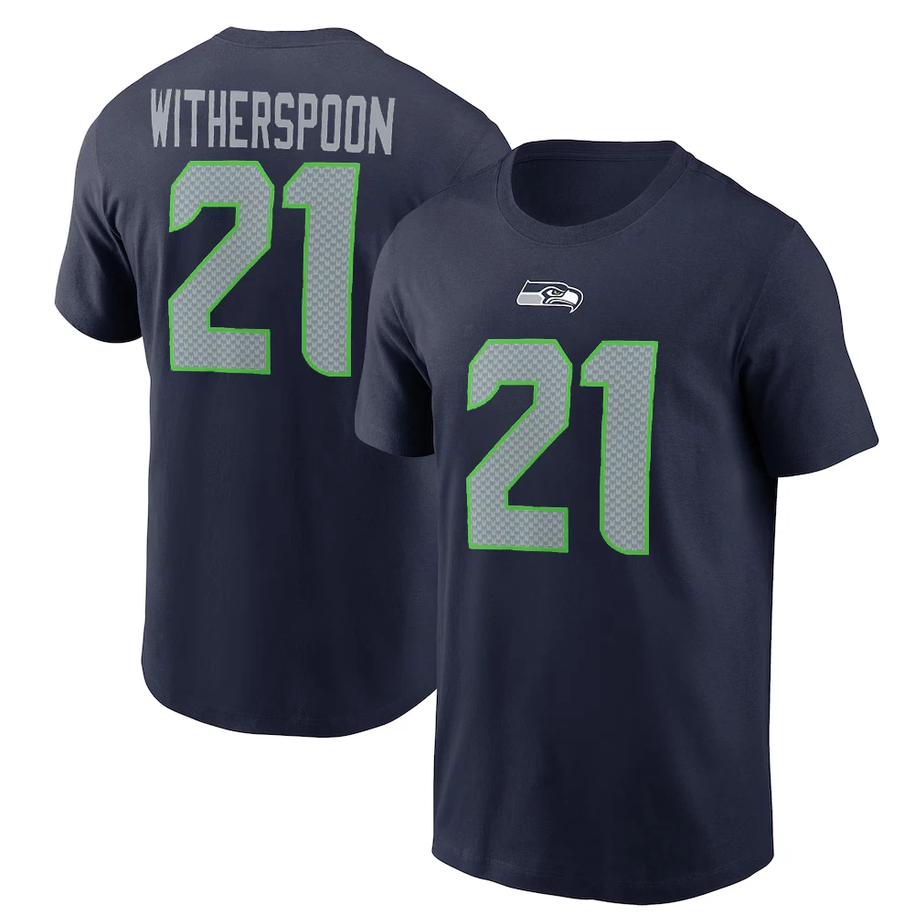 Devon Witherspoon #21 Seattle Seahawks Name and Number