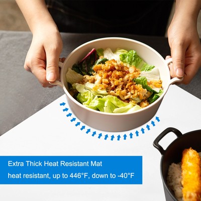 Kitchen Counter Mat - Translucent Silicone Countertop Protector For Spills, Heat & Scratches