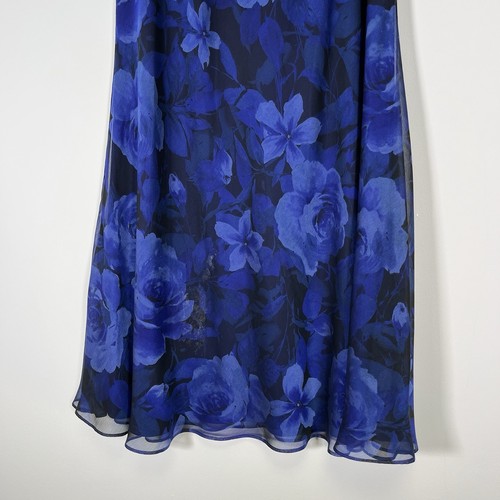 Jacques Vert Ladies Blue Navy Matching Maxi Skirt Size 12 & Top Size 14 BNWT - Picture 4 of 23