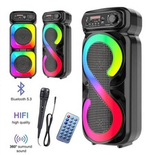 Big Size Cordless Subwoofer Handheld Speakers  Listening Music and Singing