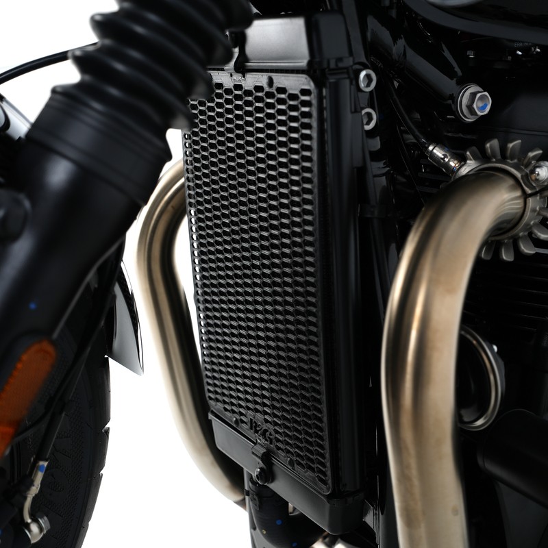 Protection radiateur R&G RACING grille alu noir pour moto de course