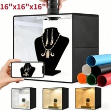 16 16 LED Photo Studio Light Box Portable Folding Photography Shooting Tent Kit