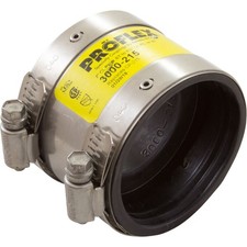 Coupling, No Hub, 2"x 1-1/2" :