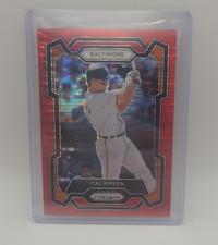 Panini 2024 Prizm Cal Ripken #38 Red Pulsar Prizm Baltimore Orioles /399