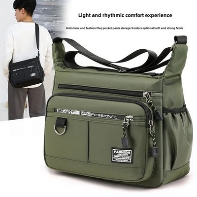 Herren Oxford Kuriertasche Umhängetasche Große Kapazität Schulter Freizeit Reisen Arbeit