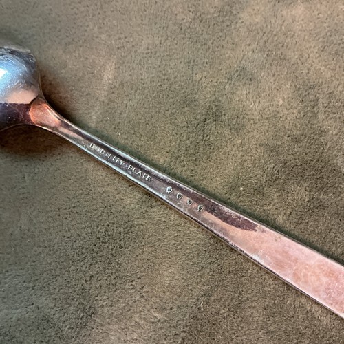 1930er Adel Oneida Silber Teller Caprice Muster Demitasse Löffel Konvolut 6 Stück - Bild 3 von 3