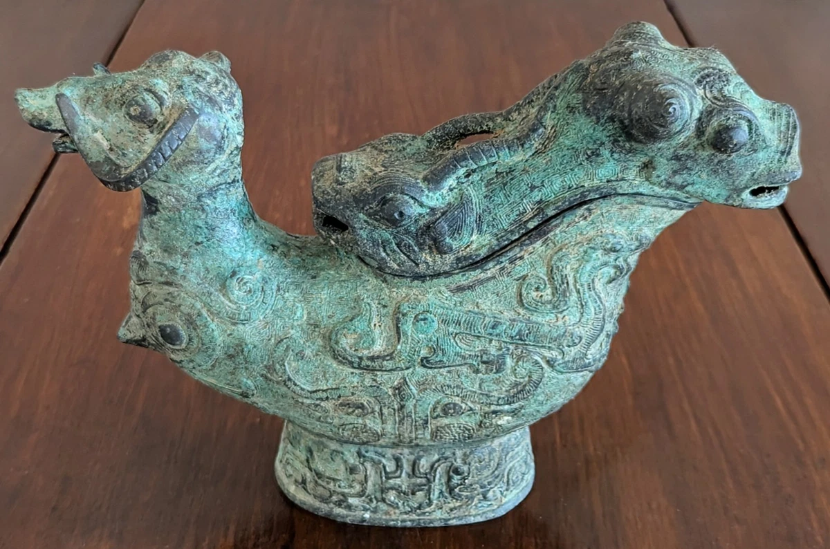 青铜中国花瓶1800年以前| eBay