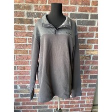 NWT Columbia 1/4 Snap Sweatshirt - 1/4 Zip - quilted - gray - Collared Mens XL