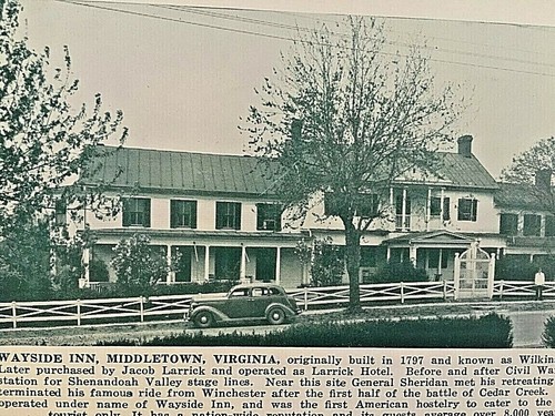 Postcard Wayside Inn in Middletown, VA U6