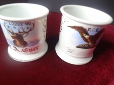 2 Antique Occupational Fraternal Shaving Mugs