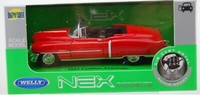 Welly 1953 Cadillac Eldorado Rot 1:34 Die Cast Metal Model Neu Im Kasten