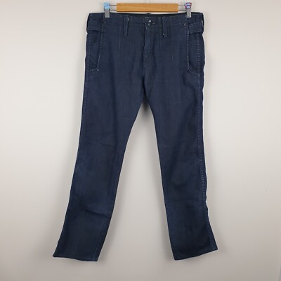 Lee X-Line Jeans Herren W32 L32 Dunkelblau Straight Slim Denim Baumwolle