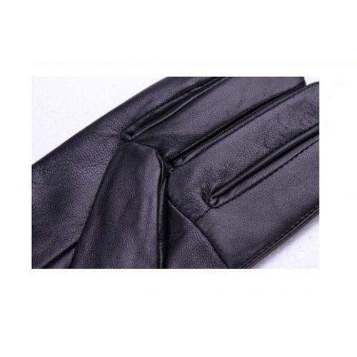 Damen Schleifenknopf Kunstleder Handschuhe Fleece Gefüttert Splice Ski Reit Warm - Bild 6 von 8