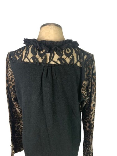 Large Jamie Gries Cozy Collection Women's New Lace Ruffle Cardigan Sweater - 第 8/8 張圖片