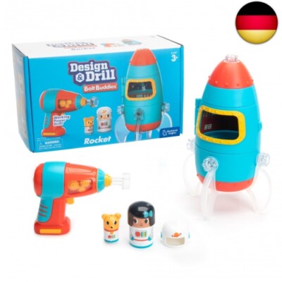 Learning Resources Design & Drill Bolt Buddies Rakete, kinder rakete spielzeug,