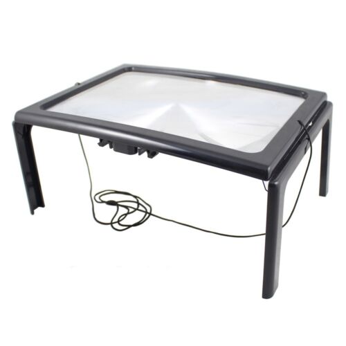 Large Magnifying Glass Hands Free With LED Light Magnifier Giant Reading sewing - Picture 2 of 5