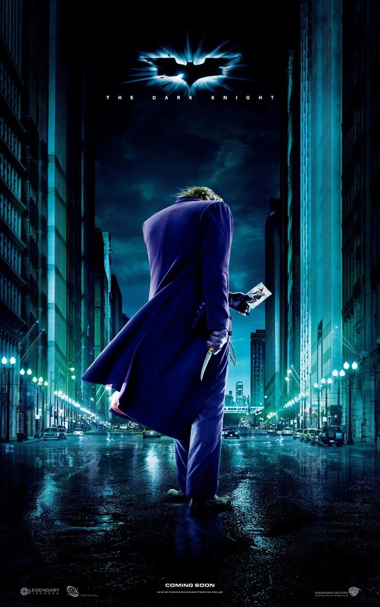 THE DARK KNIGHT ジョーカー シルクスクリーン ポスター The Dark Knight movie poster (d) : 11