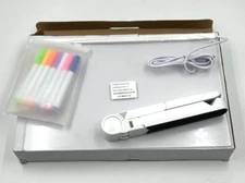 LED Note Board with Color Glowing Acrylic Markers, Light Up Message Board 30CM