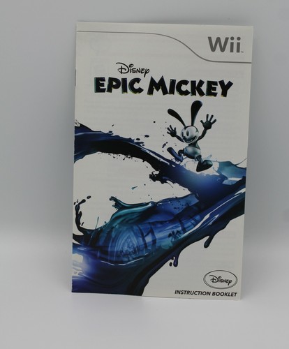 Disney Epic Mickey Wii Videospiel getestet gebraucht komplett Handbuch Box Top Zustand - Bild 6 von 12