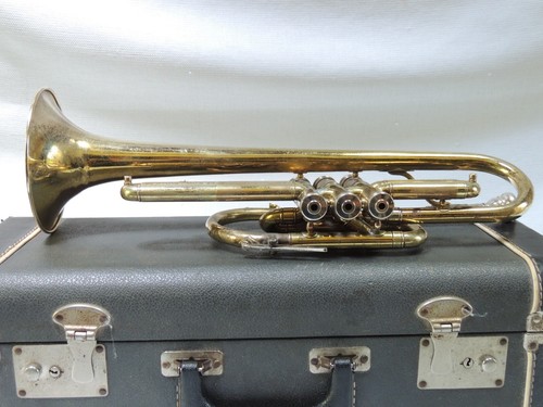 Bb Cornet🎺SILVERTONE Blessing 1963 Refurbished with Holton MP and Case 8861 - Picture 10 of 21