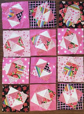 12 ( 9'') Off Kilter Quilt Blocks 