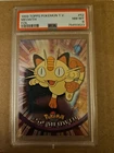 PSA 8 MINT Meowth TOPPS T.V. #52 Pokemon Card