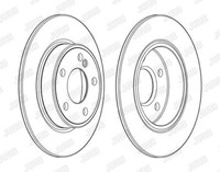 2X Jurid 562995JC Bremsscheibe FüR MERCEDES-BENZ