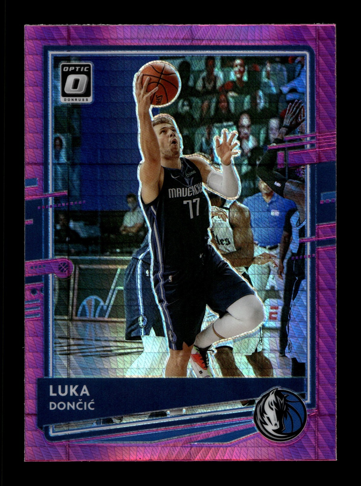 2020-21 Panini Donruss Optic Hyper Pink Prizm #86 Luka Doncic MAVERICKS LAKERS