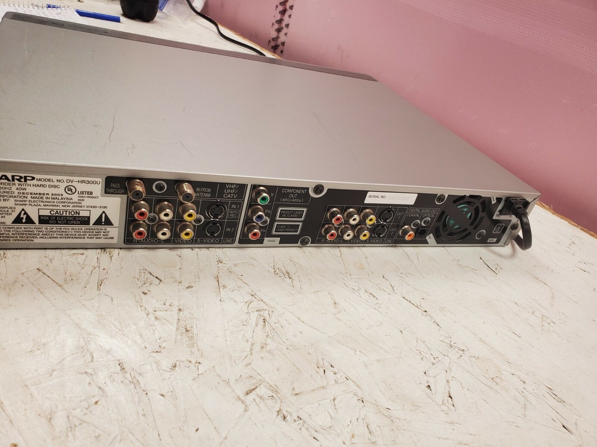 Sharp DV-HR300 DVR DVD Recorder 80 GB Capacity No Remote (dd) (c21