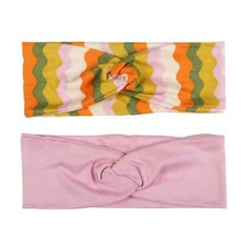 Goody x Maeberry Twist Headbands, Ultra-Soft Head Wrap Stretchy Fabric, 2 Ct