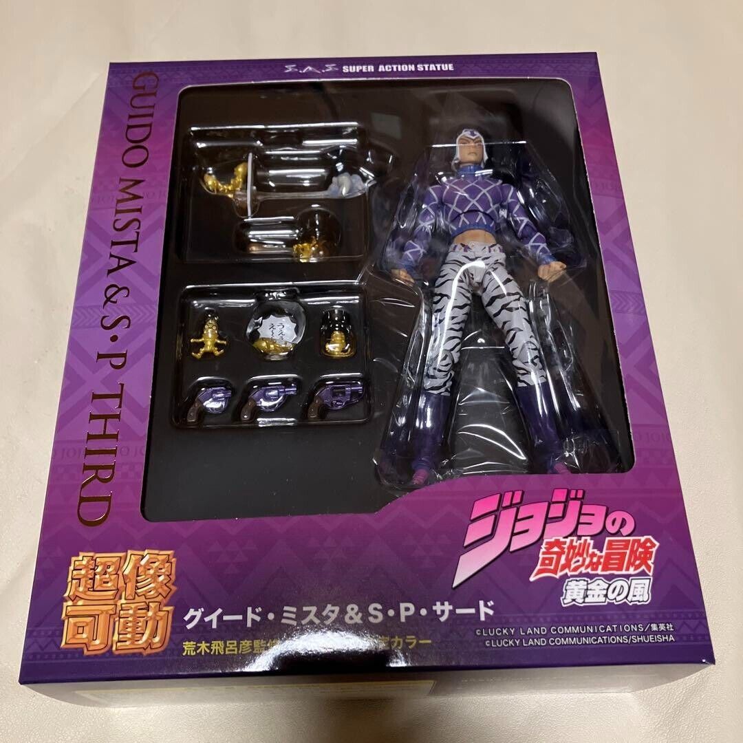 JoJo's Bizarre Adventure Guido Mista & S-P Black Version Super Action  Statue Action Figure