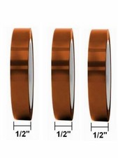 3 Rolls 12mm Tape High Temperature Heat-Resistant Polyimide BGA SMT Soldering