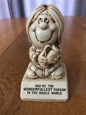 VINTAGE 1973 YOU’RE THE WONDERFULLEST PERSON… USA MADE PAULA W-356 FIGURINE