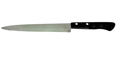VTG EKCO Flint Arrowhead Chef's Carving Knife Stainless Vanadium USA 8'' Blade