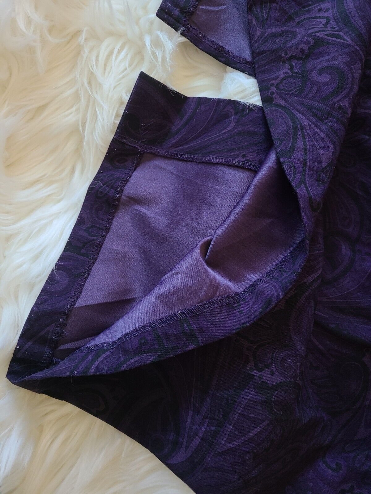 Purple Paisley Print Maxi Midi Skirt by Briggs – … - image 6