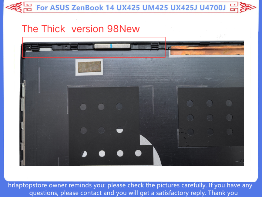 Top Panel Cover For ASUS ZenBook 14 UX425 UX425J UX425JA U4700J ( A Cover