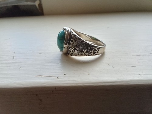 Herren DOLIOX ORIGINAL Türkis Und Silber. ringgrösse 10. - Bild 7 von 8