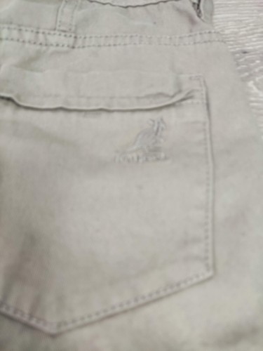 Pantalones Cortos Chinos Kangol Niños 100% Algodón Beige 7-8 Años NUEVO Con Etiquetas - Imagen 3 de 3