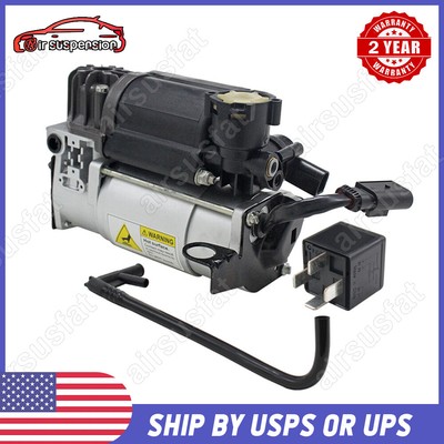 Air Suspension Compressor Pump+ Relay For Mercedes W220 S350 W211 W219 Airmatic