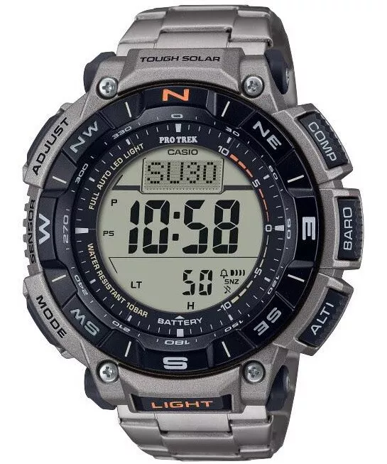 Casio protrek solar best sale titanium
