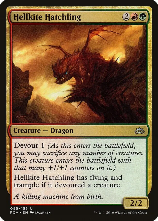 Hellkite Hatchling Planechase Anthology Played MTG Magic DNA GAMES